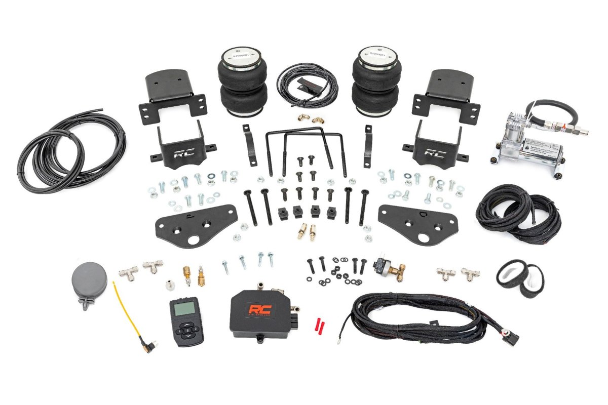Ford F-350 Super Duty Air Spring Kit - Rear - Rough Country - Wireless Controller - '17-'23